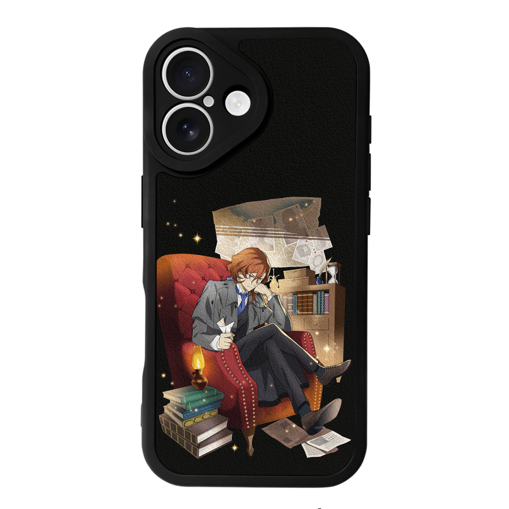 （画像用） 文豪ストレイドッグス Bungo Stray Dogs 【iPhone 16シリーズ対応】シリコンスマホケース（レザー調） 材質：シリコン